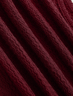 Burgundy Ruched Bodycon Mini Dress with Gold Buckle