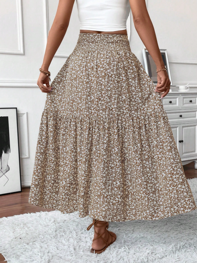 Meadow Ditsy Floral Midi Skirt