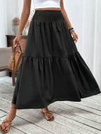 Luna Flowy Tiered Maxi Skirt