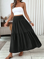 Luna Flowy Tiered Maxi Skirt